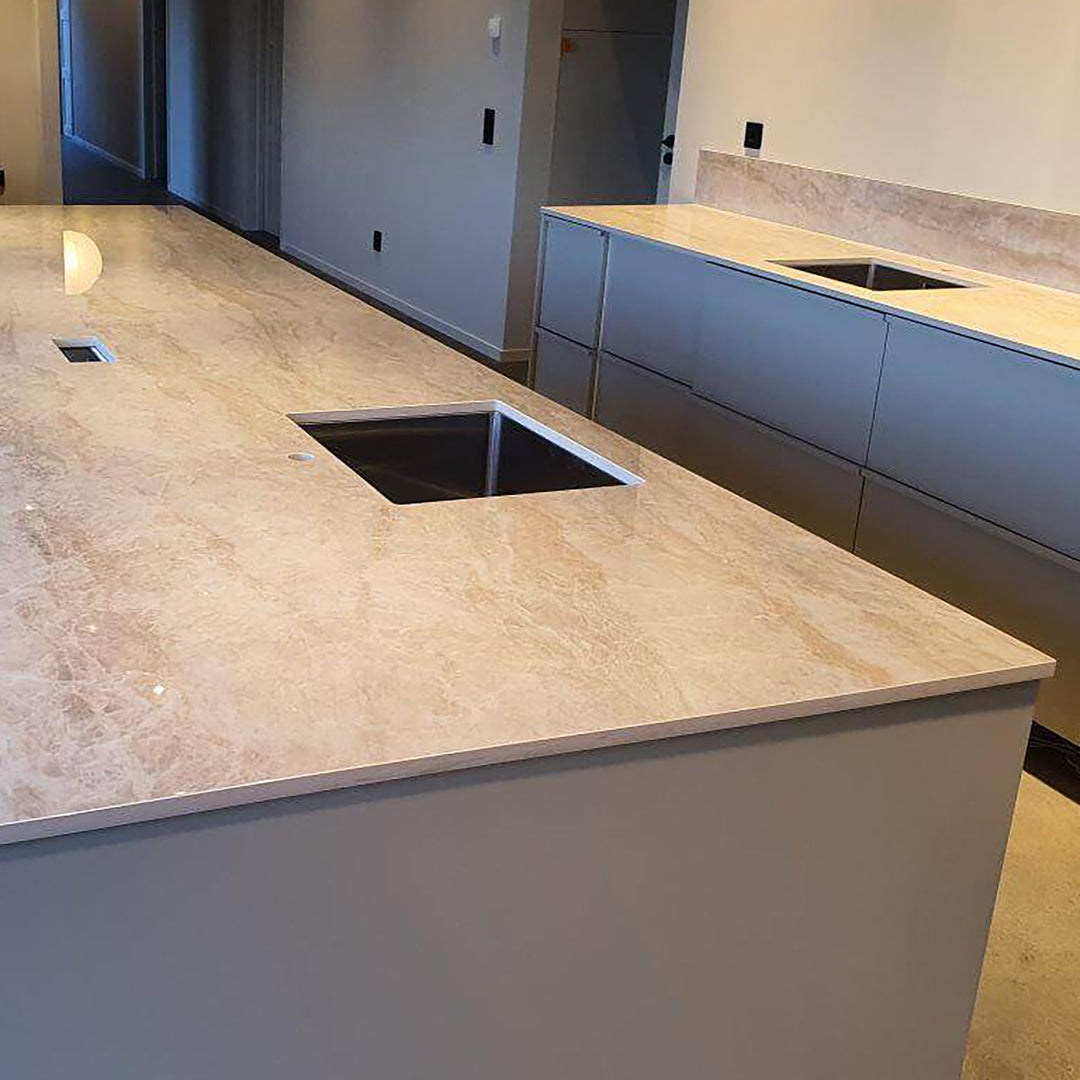 Houtmerk - Dekton Arga XGloss keukenblad - Maatwerk werkblad keramiek Keramiek Houtmerk   