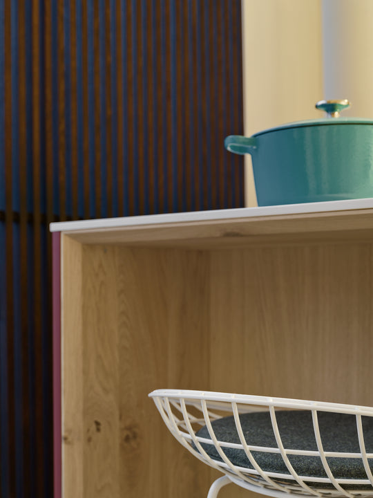 Houtmerk - Farrow&Ball Kleuren Roomdivider Stiletto - Met schuifrails wandmontage van 235cm tot 265cm hoog