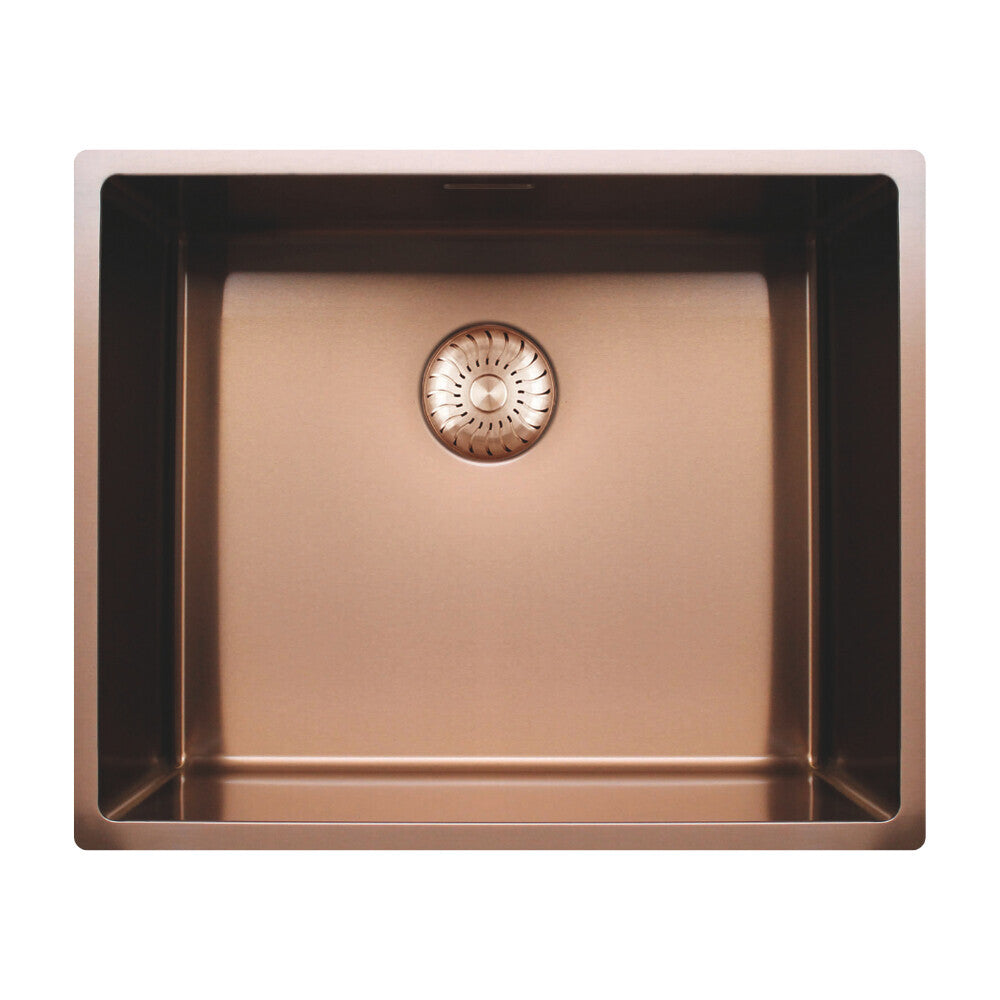 Caressi CAPP50R10CO - Spoelbak Copper - Onderbouw en Vlakbouw Houtmerk