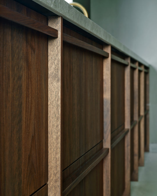 Houtmerk - Kast Argo 10 - Hoge kast met diepe ladekast Kastcombinatie Houtmerk   