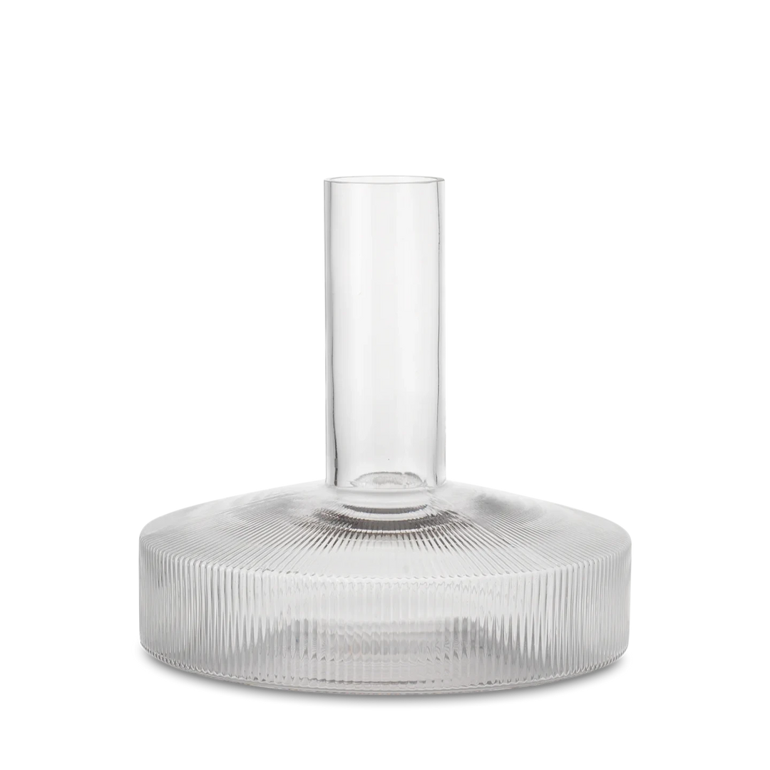 Ferm Living - Ripple Wijnkaraf - Helder - SALE  Houtmerk   