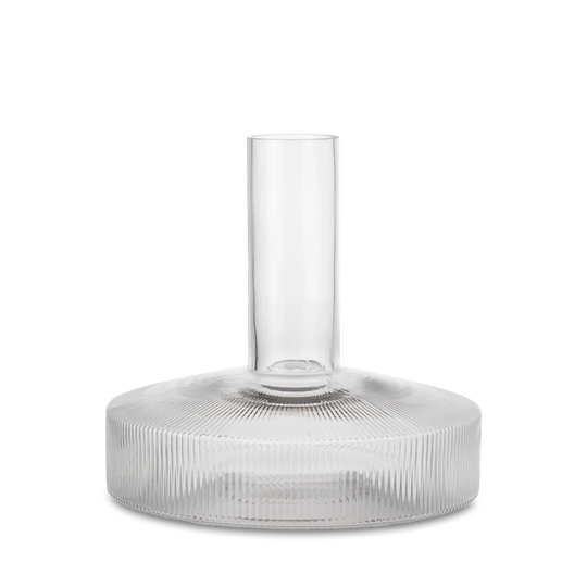 Ferm Living - Ripple Wijnkaraf - Helder - SALE  Houtmerk   