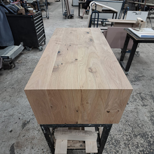 Houtmerk - Houten Badmeubel Malaga 100cm - Massief hout maatwerk - SALE Badmeubels houtmerk