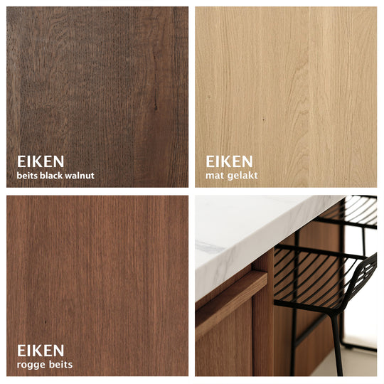 Houtmerk Ratio® - Tussenstaander afgerond - Eiken Houtmerk