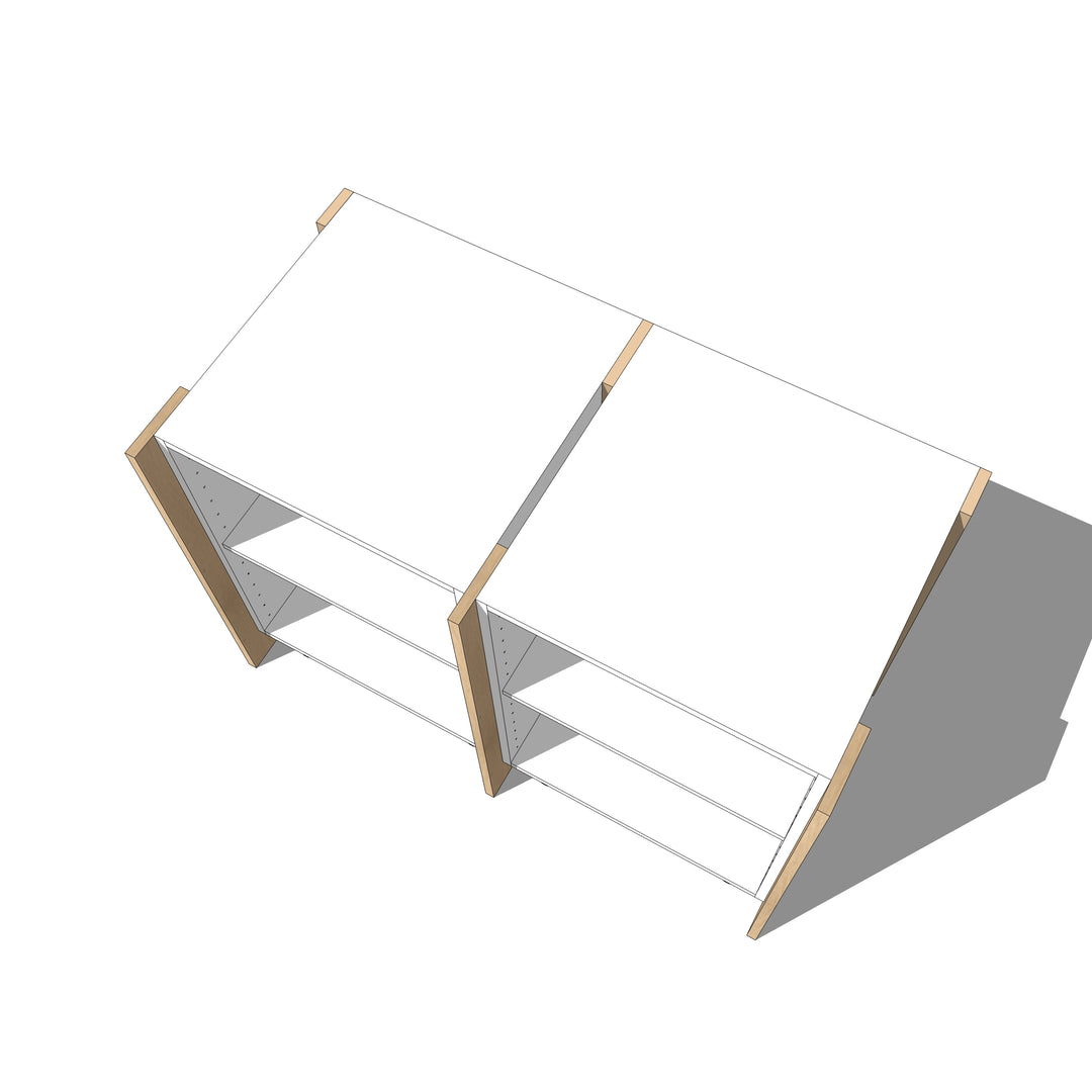Houtmerk Ratio® - Tussenstaander recht - Noten Houtmerk