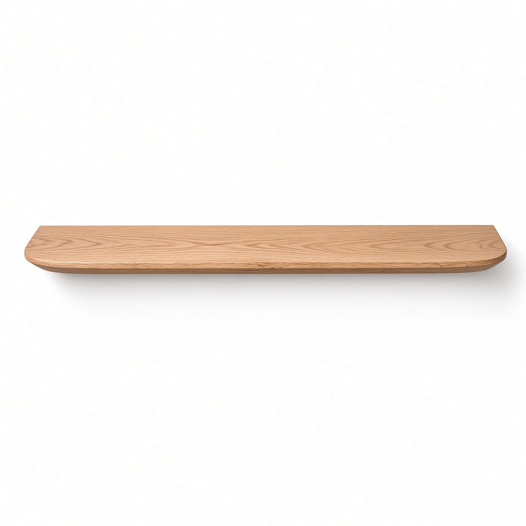 Houtmerk - Verjongde Wandplank blinde bevestiging - Massief eiken afgerond