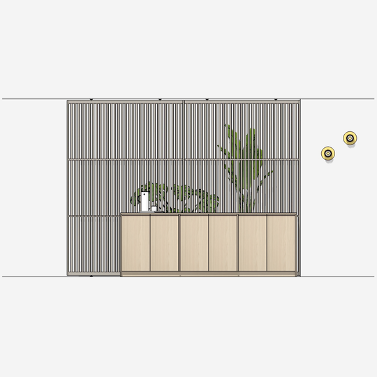 Houtmerk - Kast Duet 05 - Zitkast met lades Kastcombinatie Houtmerk   