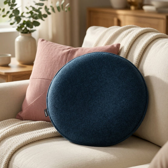 Pastoe Wire Kruk Zitkussen - Kvadrat Divina Melange Wol - Rond - SALE