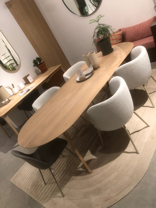 Houtmerk - Tafel Lino Eiken - Bladvorm Costa - SALE Tafels Houtmerk