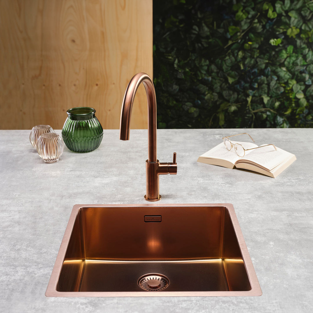 Reginox - Spoelbak New York - Copper Rosé 40x40cm Spoelbak Franke   