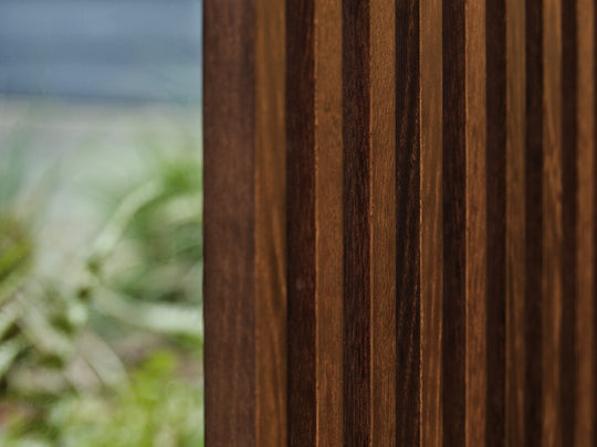Houtmerk - Farrow&Ball Kleuren Roomdivider Stiletto - Met schuifrails wandmontage van 235cm tot 265cm hoog