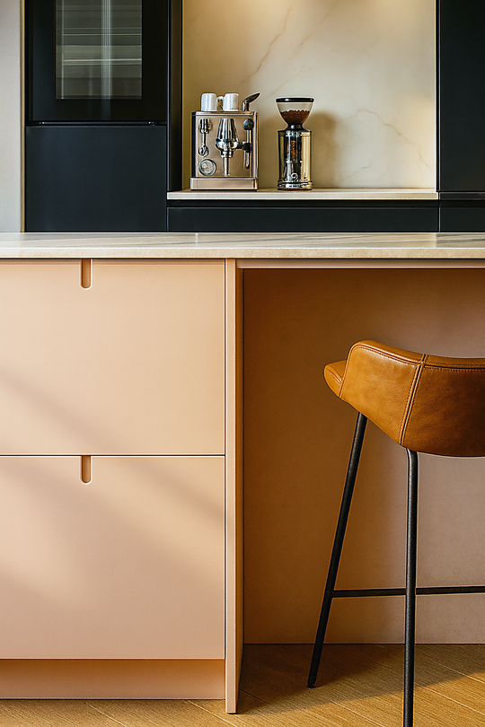 Ratio - Keukenfront MOSS - Farrow&Ball Mengkleuren Keukenfronten Houtmerk