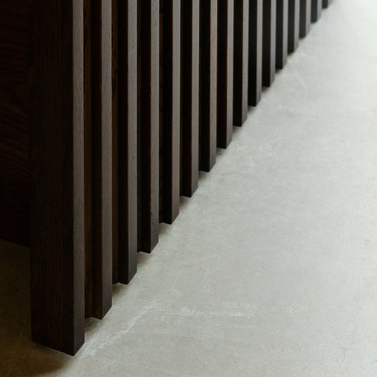 Ratio - Dekpaneel ESCALADE - Geprofileerd eiken Black Walnut Beits Keukenfronten Houtmerk