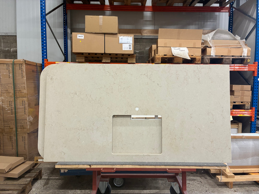 Houtmerk -  Caesarstone kookeiland Taj Royale - 340x100cm - SALE