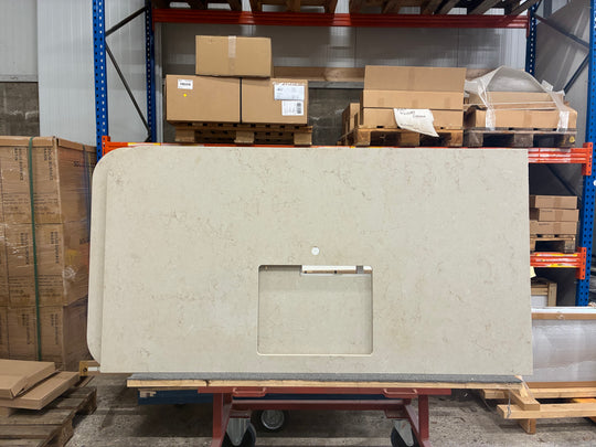 Houtmerk -  Caesarstone kookeiland Taj Royale - 340x100cm - SALE