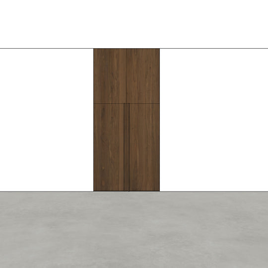 Houtmerk - Kast Mauro 08 - Hoge niskast met deuren Kastcombinatie Houtmerk   