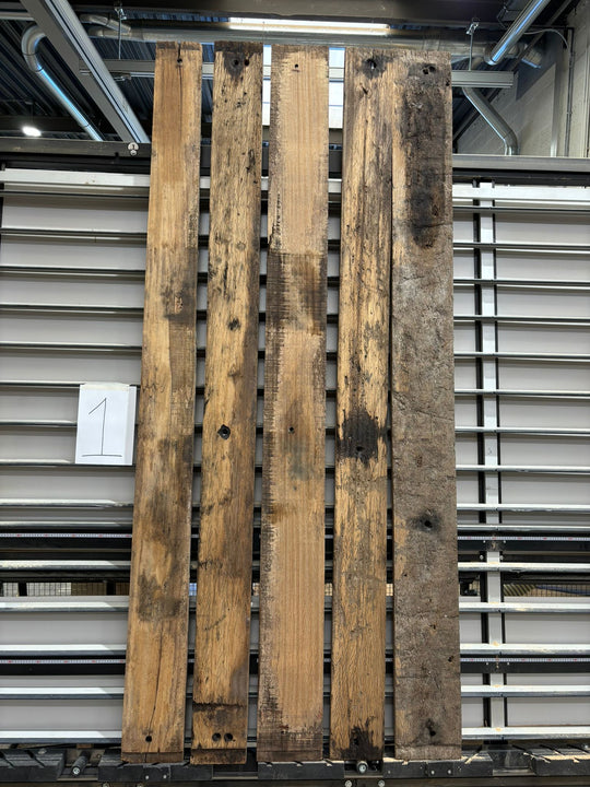 Houtmerk - Massief houten wagondelen 270x106cm - Oude rustiek eiken planken - SALE Werkbladen Houtmerk   