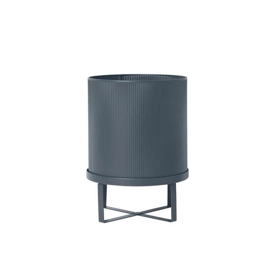 Ferm Living Bau Pot Large Dark Blue - Design Plantenpot - Scandinavisch Design - SALE