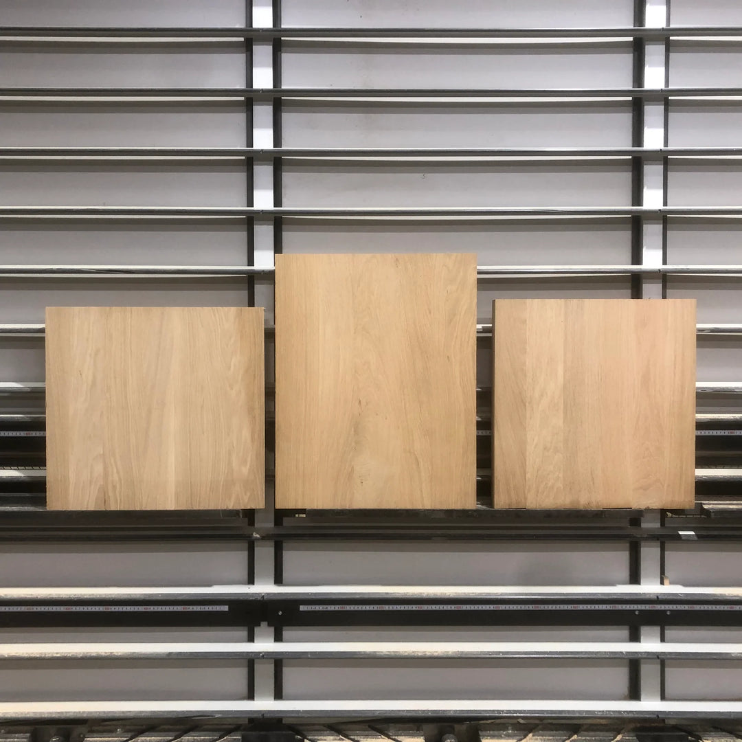 Houtmerk - Losse panelen massief eiken resthout 80x100cm - SALE Werkbladen houtmerk
