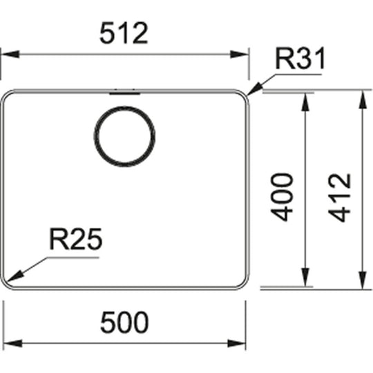 Franke Mythos MYX 210-50 RVS Vlakbouw Spoelbak - Nieuw in doos - SALE Houtmerk