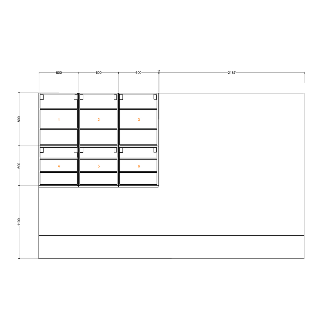 Houtmerk - Kast Fumo 07 - Hoge kastenwand voor haard Kastcombinatie Houtmerk