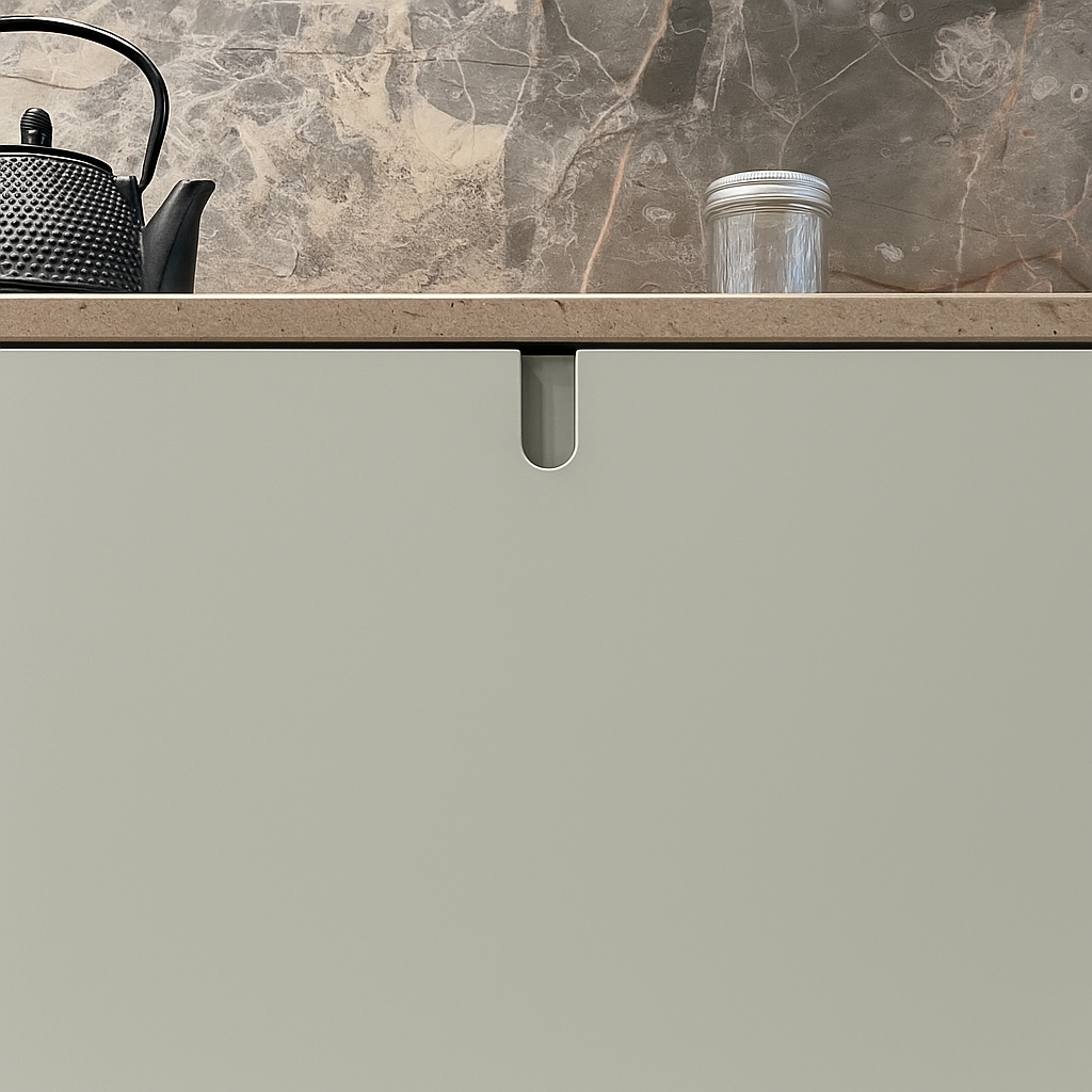Ratio - Keukenfront MOSS - Farrow&Ball Mengkleuren Keukenfronten Houtmerk