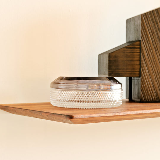 Houtmerk - Verjongde Wandplank blinde bevestiging -  Maatwerk Wandplanken Houtmerk   