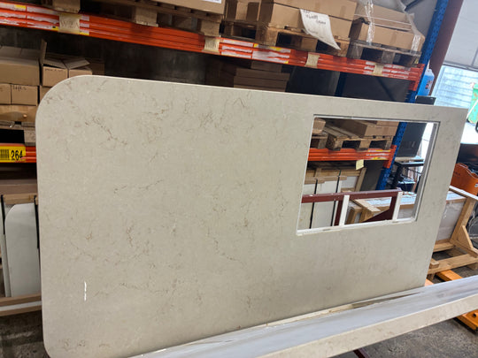 Houtmerk -  Caesarstone kookeiland Taj Royale - 340x100cm - SALE