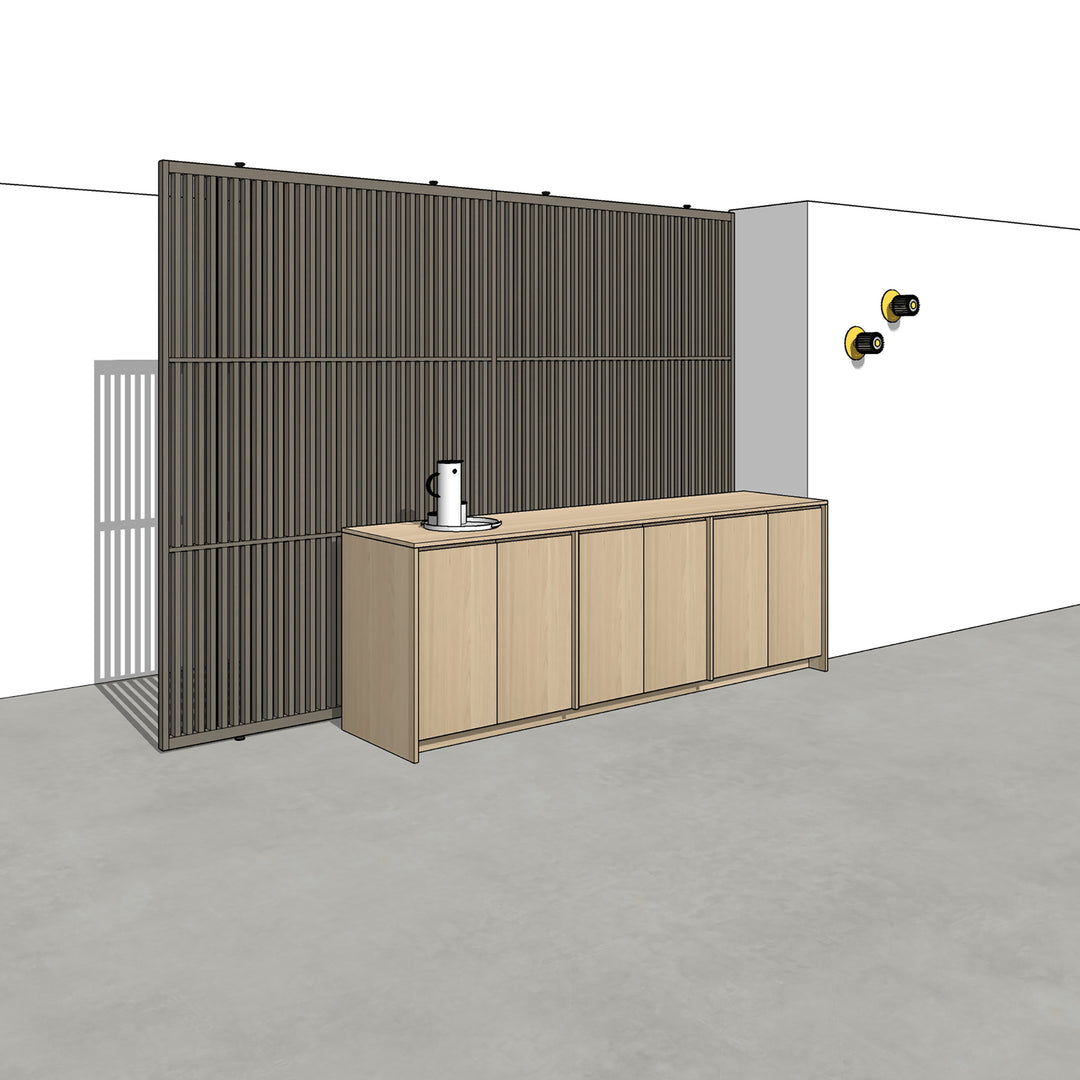Houtmerk - Kast Duet 05 - Zitkast met lades Kastcombinatie Houtmerk   