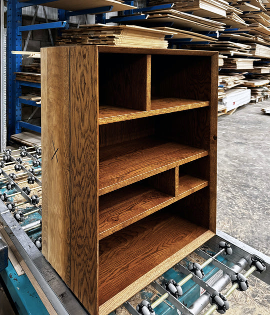 Houtmerk Ratio® - Vakkenkast Spatio - Lage eindkast massief hout - Sale Kasten Houtmerk