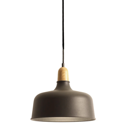 Vroonland Wedge Hanglamp 30 cm - Zwart - SALE  Houtmerk   