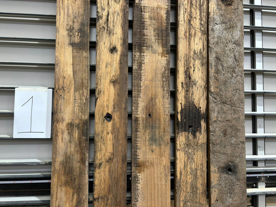 Houtmerk - Massief houten wagondelen 270x106cm - Oude rustiek eiken planken - SALE Werkbladen Houtmerk   