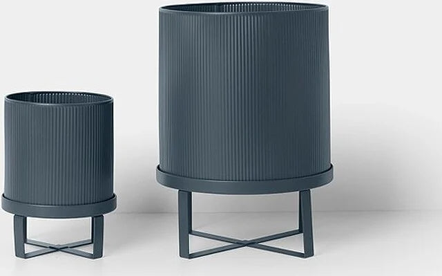 Ferm Living Bau Pot Large Dark Blue - Design Plantenpot - Scandinavisch Design - SALE