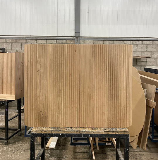 Houtmerk Ratio® - Ronde stolwand Curve - Eiken houten wang eiland - SALE Houtmerk