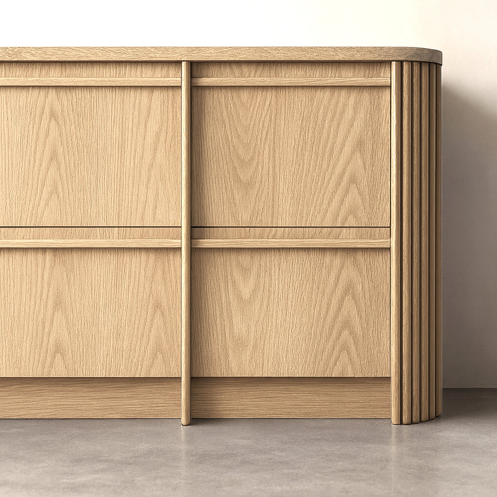 Houtmerk Ratio® - Tussenstaander afgerond - Eiken Houtmerk