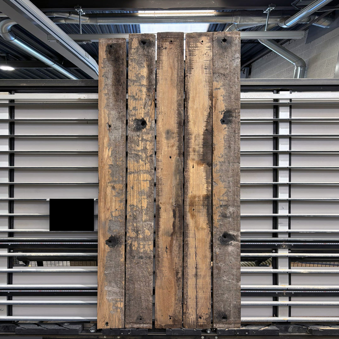 Houtmerk - Massief houten wagondelen 265x118cm - Oud Eiken Rustiek - SALE Werkbladen Houtmerk   