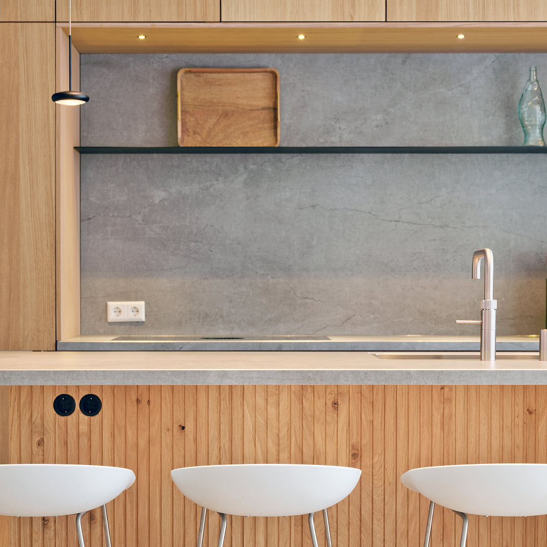 Houtmerk Ratio® - Wandplank Sheffield - Schap gecoat staal  Houtmerk   