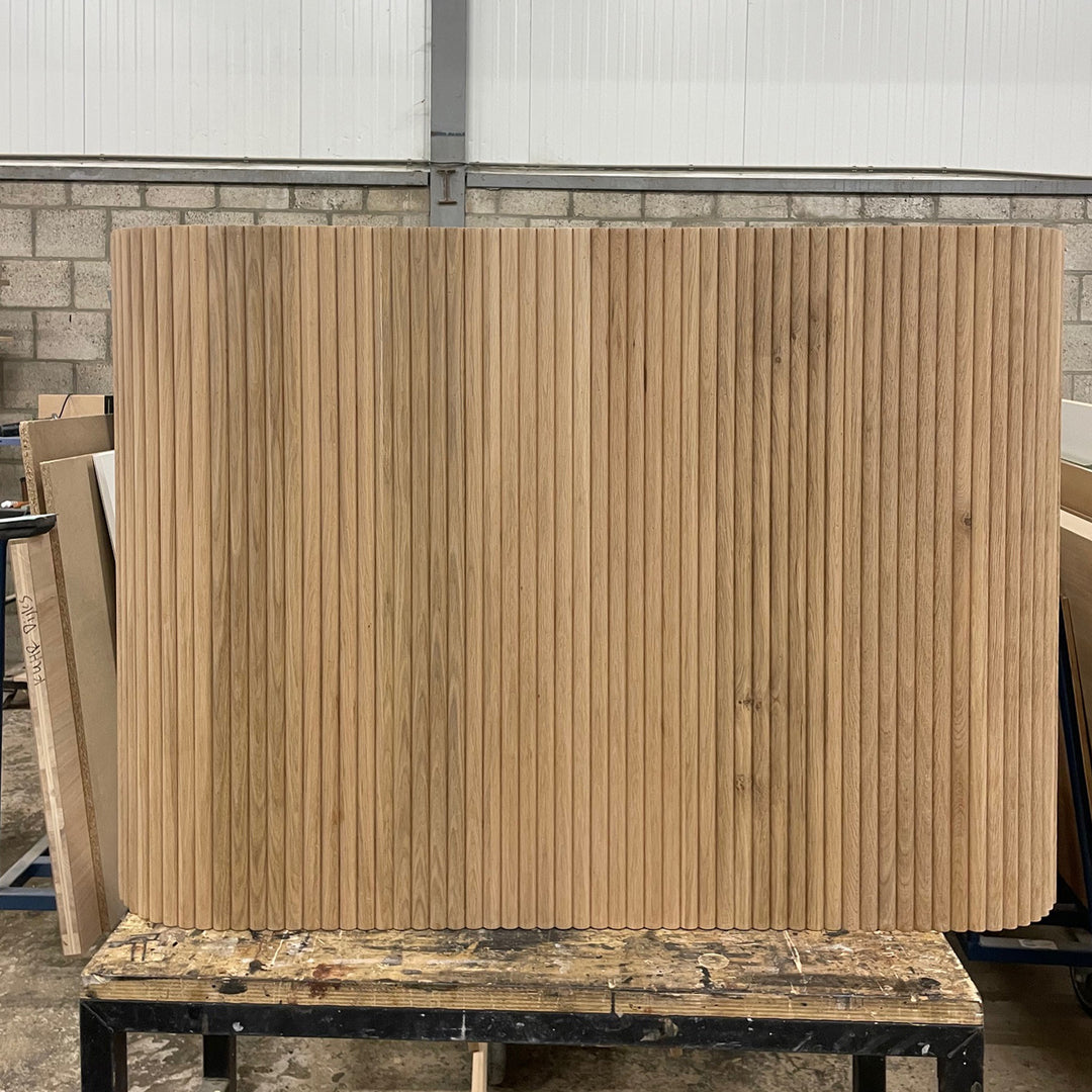 Houtmerk Ratio® - Ronde stolwand Curve - Eiken houten wang eiland - SALE Houtmerk