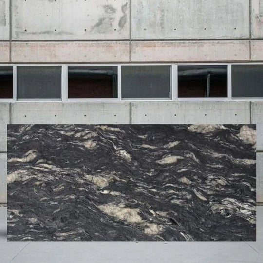 Houtmerk - Black Cosmic keukenblad - Maatwerk werkblad natuursteen Keramiek Houtmerk