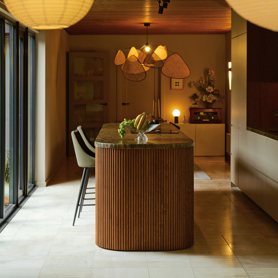 Houtmerk Ratio® -  Ronde stolwand Curve Hoek - Geprofileerde houten wang