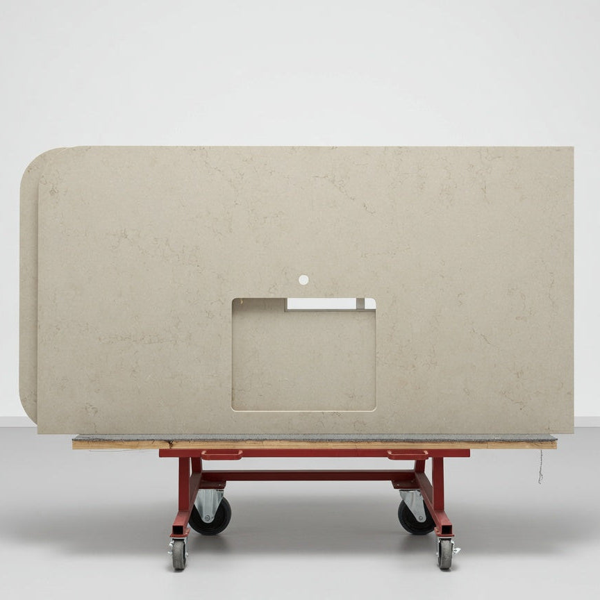 Houtmerk -  Caesarstone kookeiland Taj Royale - 340x100cm - SALE