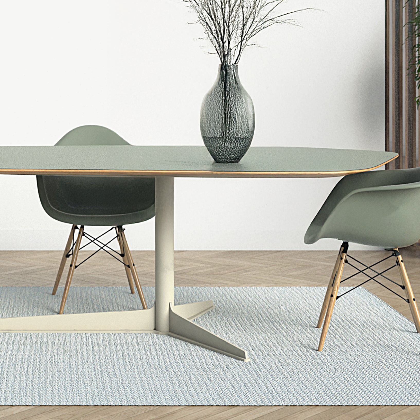 Houtmerk - Tafel Loom Fenix - Bladvorm Basalt Tafels Houtmerk