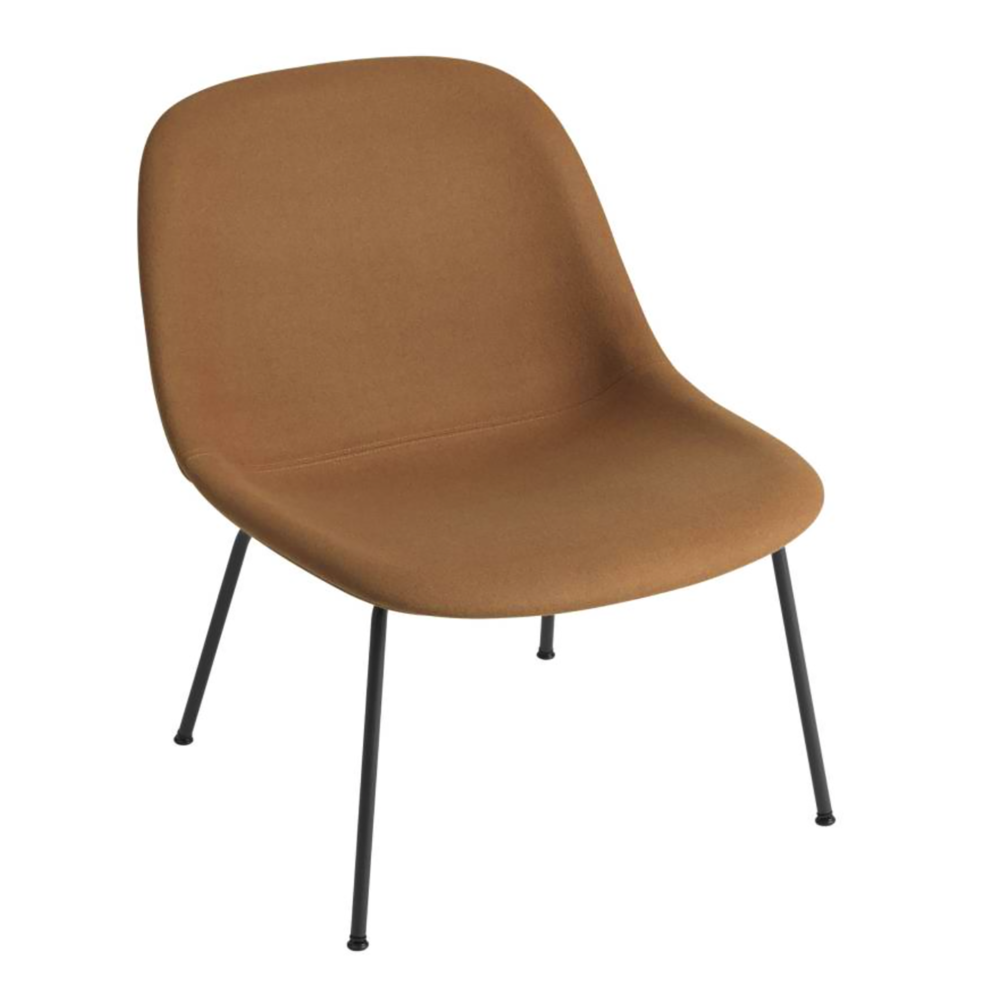 Muuto Fiber Lounge Chair - Kvadrat Canvas met Tube Base - SALE  Houtmerk   