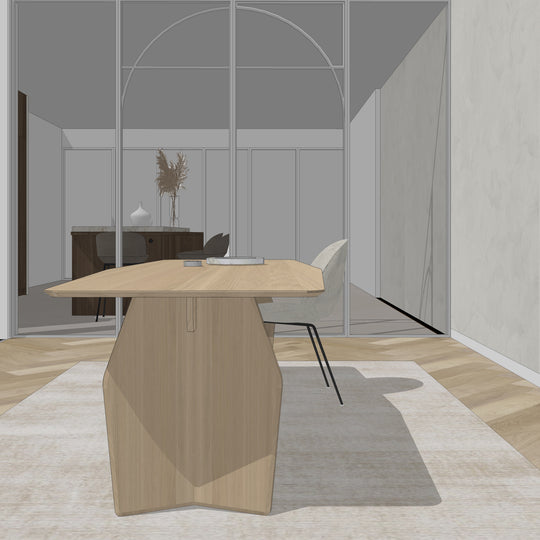 Houtmerk - Tafel Pivot -  Ruitvorm afgerond Tafels Houtmerk   