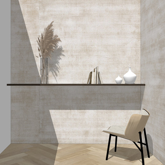 Houtmerk - Massief noten wandplank voor nis 242cm - SALE Wandplanken Houtmerk