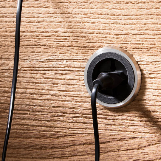 Bora - Type F - Stopcontact RVS & Zwart Apparatuur Bora