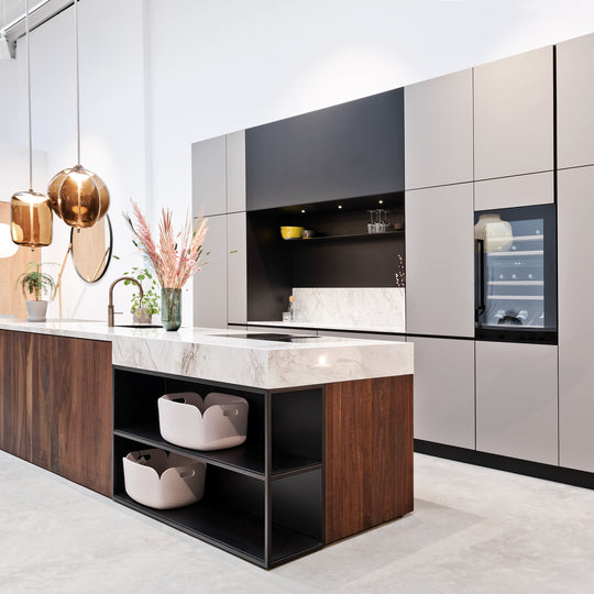 Open vak Hannover - Zwart gecoat staal 133x77x34cm - SALE Wandplanken Houtmerk