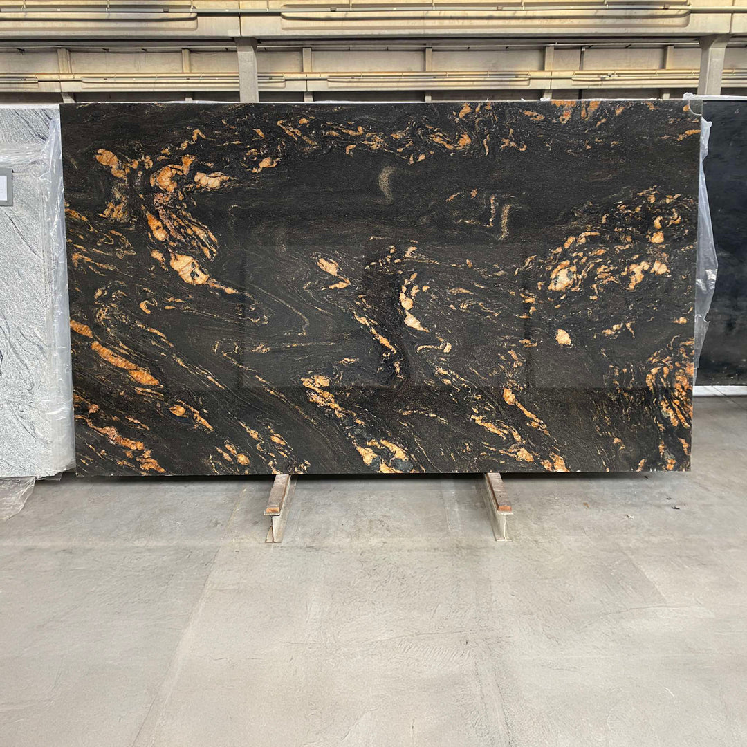 Houtmerk - Black Cosmic keukenblad - Maatwerk werkblad natuursteen Keramiek Houtmerk