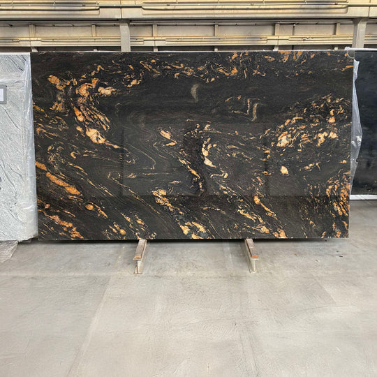 Houtmerk - Black Cosmic keukenblad - Maatwerk werkblad natuursteen Keramiek Houtmerk