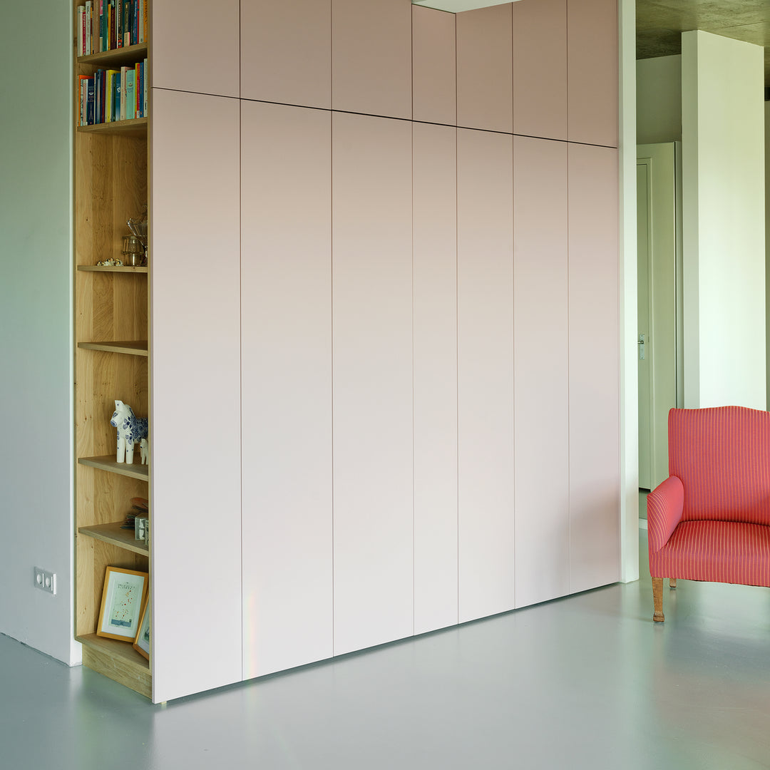 Houtmerk - Kast Argo 10 - Hoge kast met diepe ladekast Kastcombinatie Houtmerk   